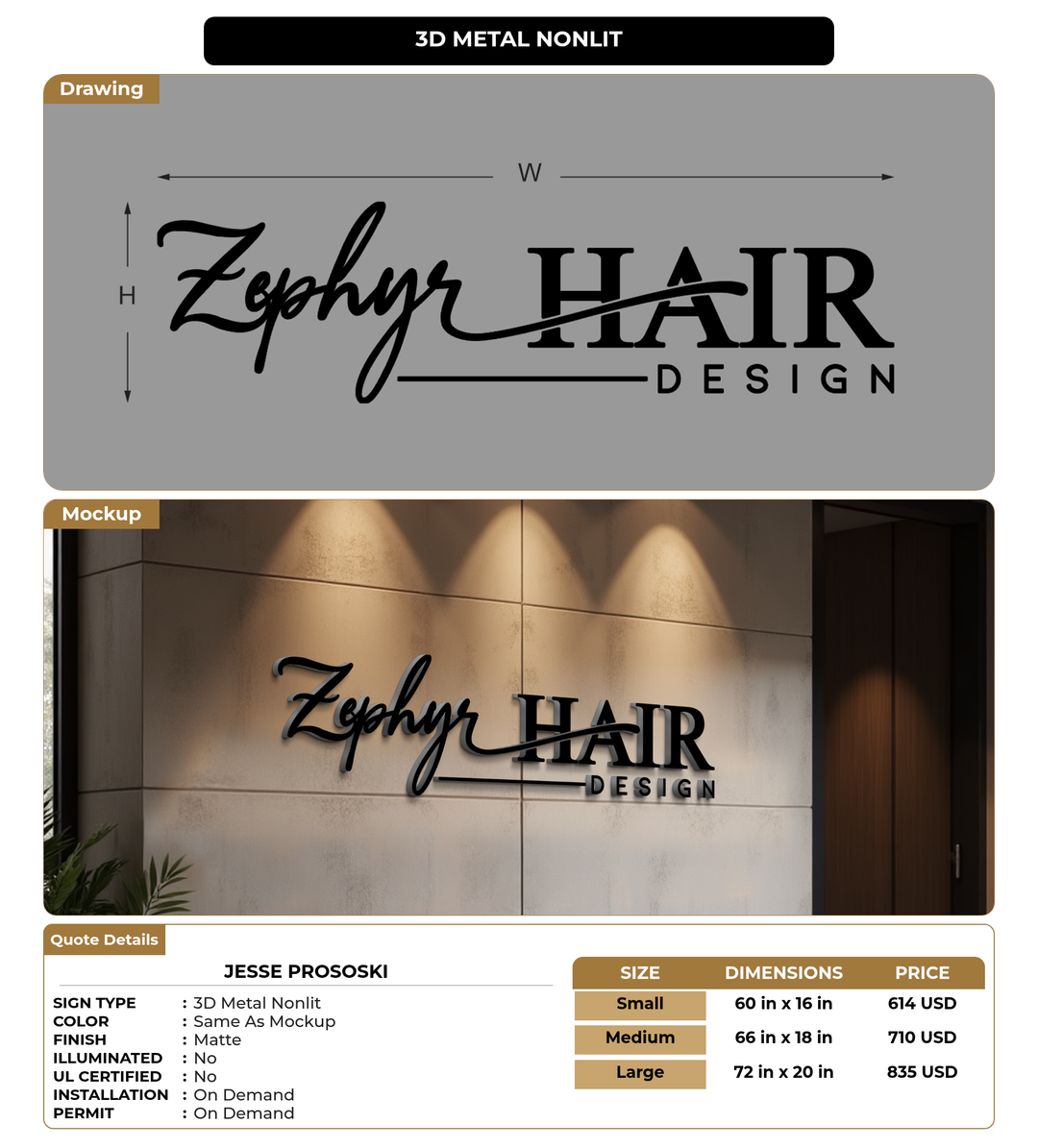 CUSTOM MOCKUP SIGN FOR Jesse Prososki