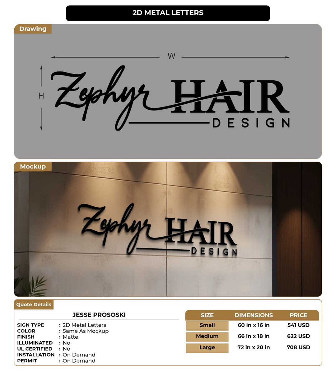CUSTOM MOCKUP SIGN FOR Jesse Prososki