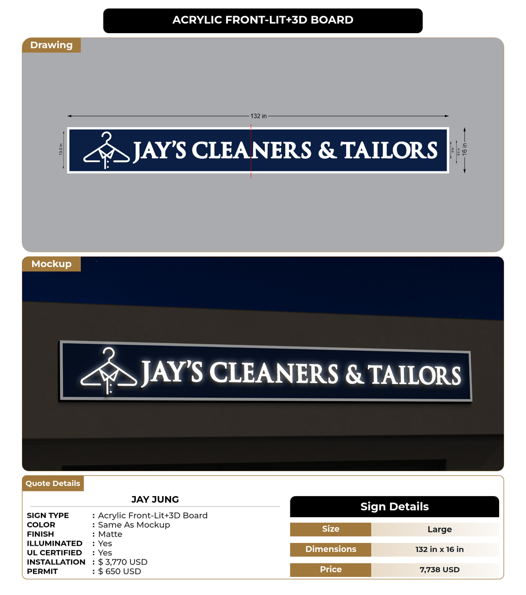 CUSTOM MOCKUP SIGN FOR Jay Jung