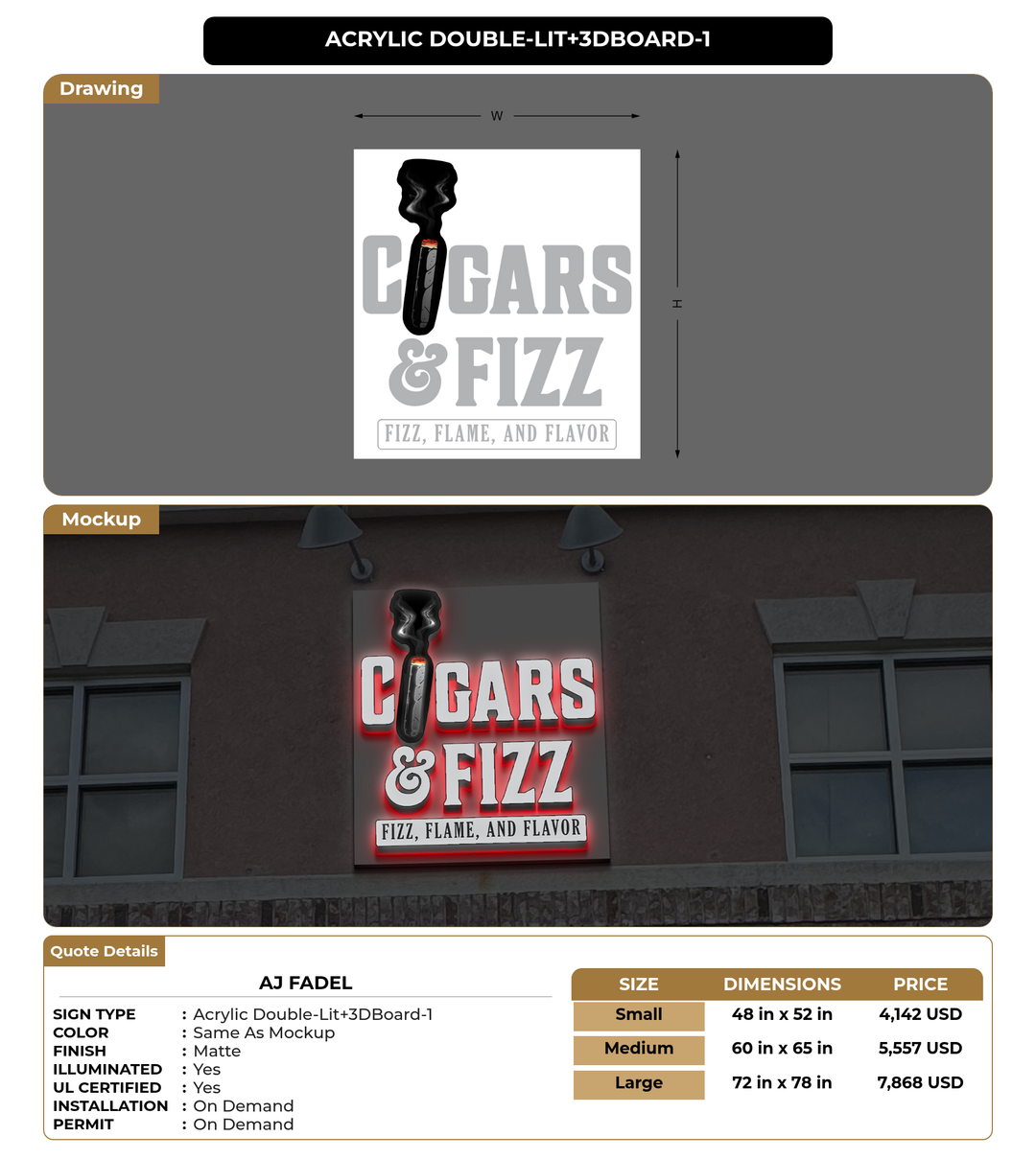 CUSTOM MOCKUP SIGN FOR Aj fadel