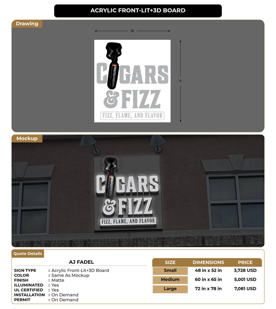 CUSTOM MOCKUP SIGN FOR Aj fadel