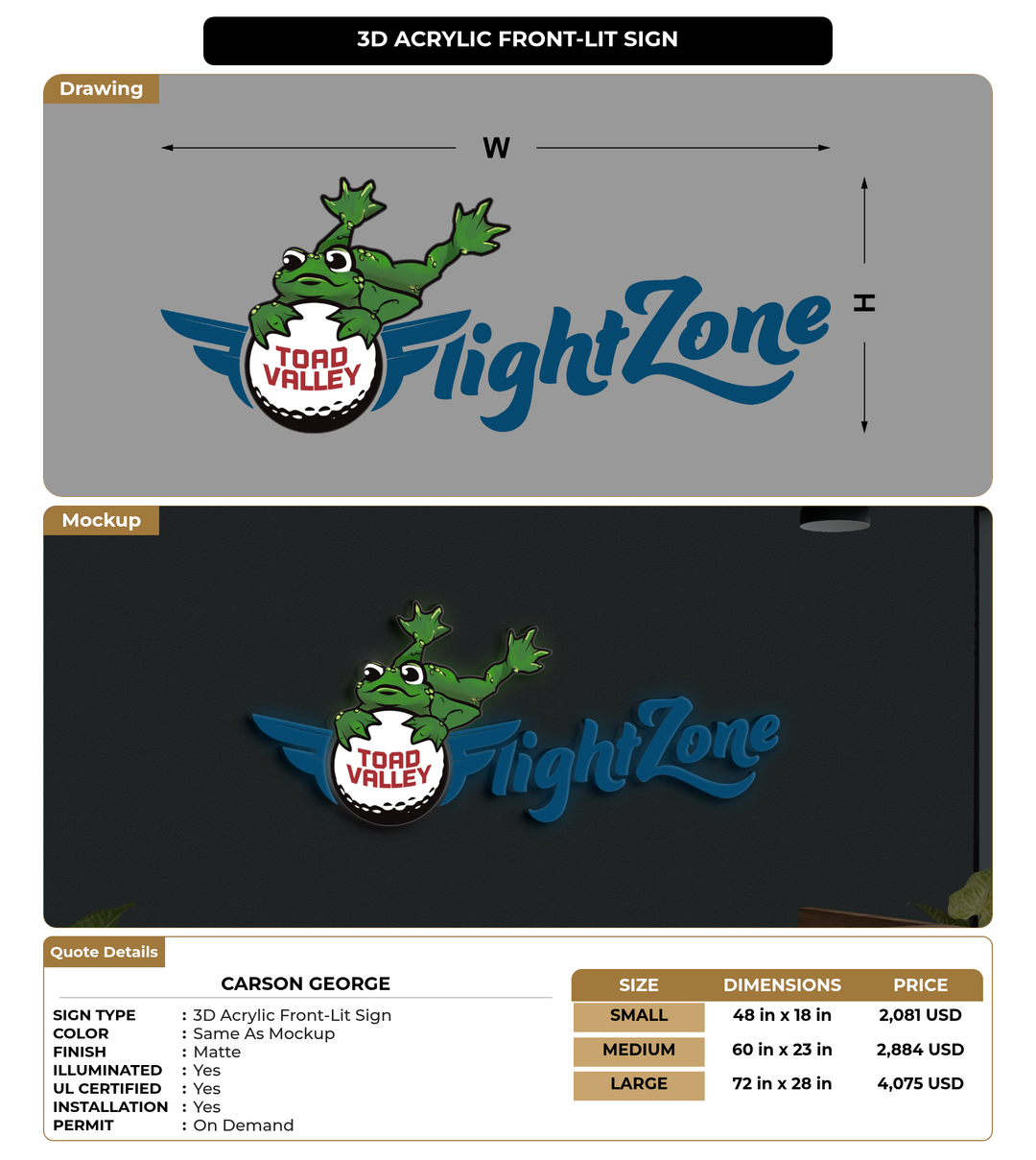 CUSTOM MOCKUP SIGN FOR Carson George
