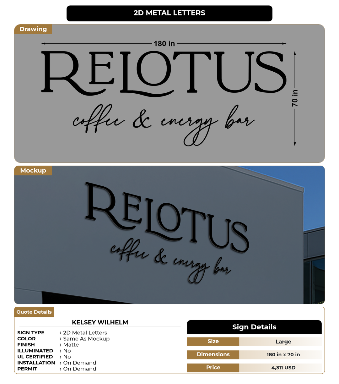CUSTOM MOCKUP SIGN FOR Kelsey Wilhelm