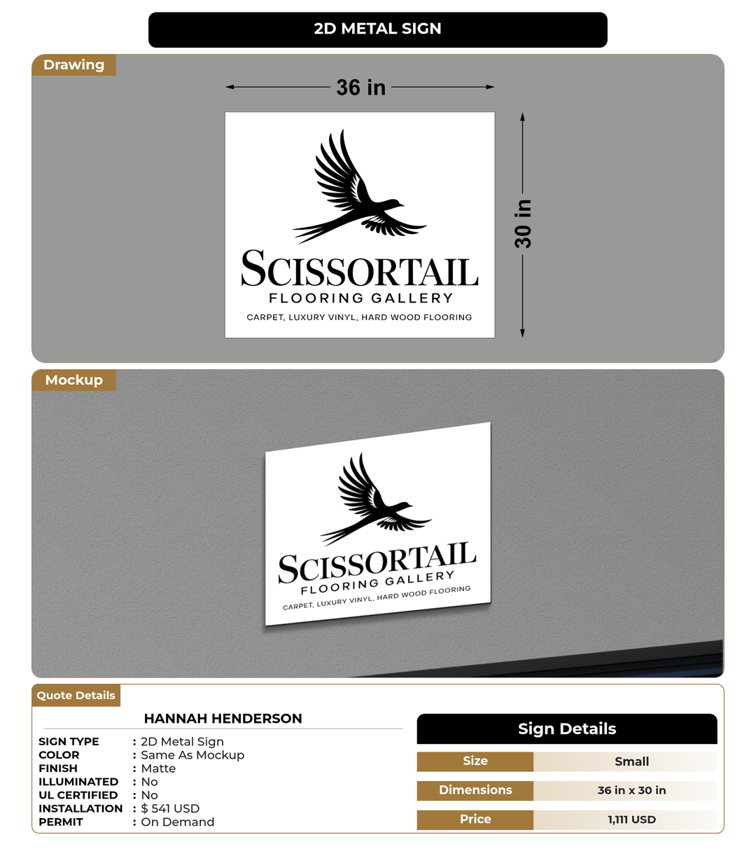 CUSTOM MOCKUP SIGN FOR Hannah Henderson