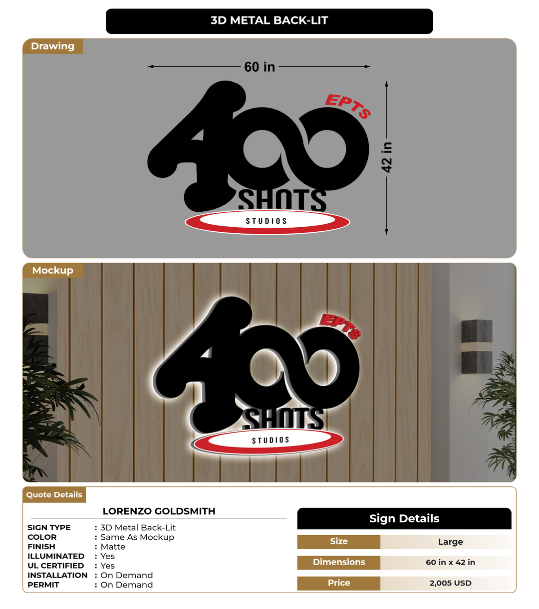 CUSTOM MOCKUP SIGN FOR Lorenzo Goldsmith