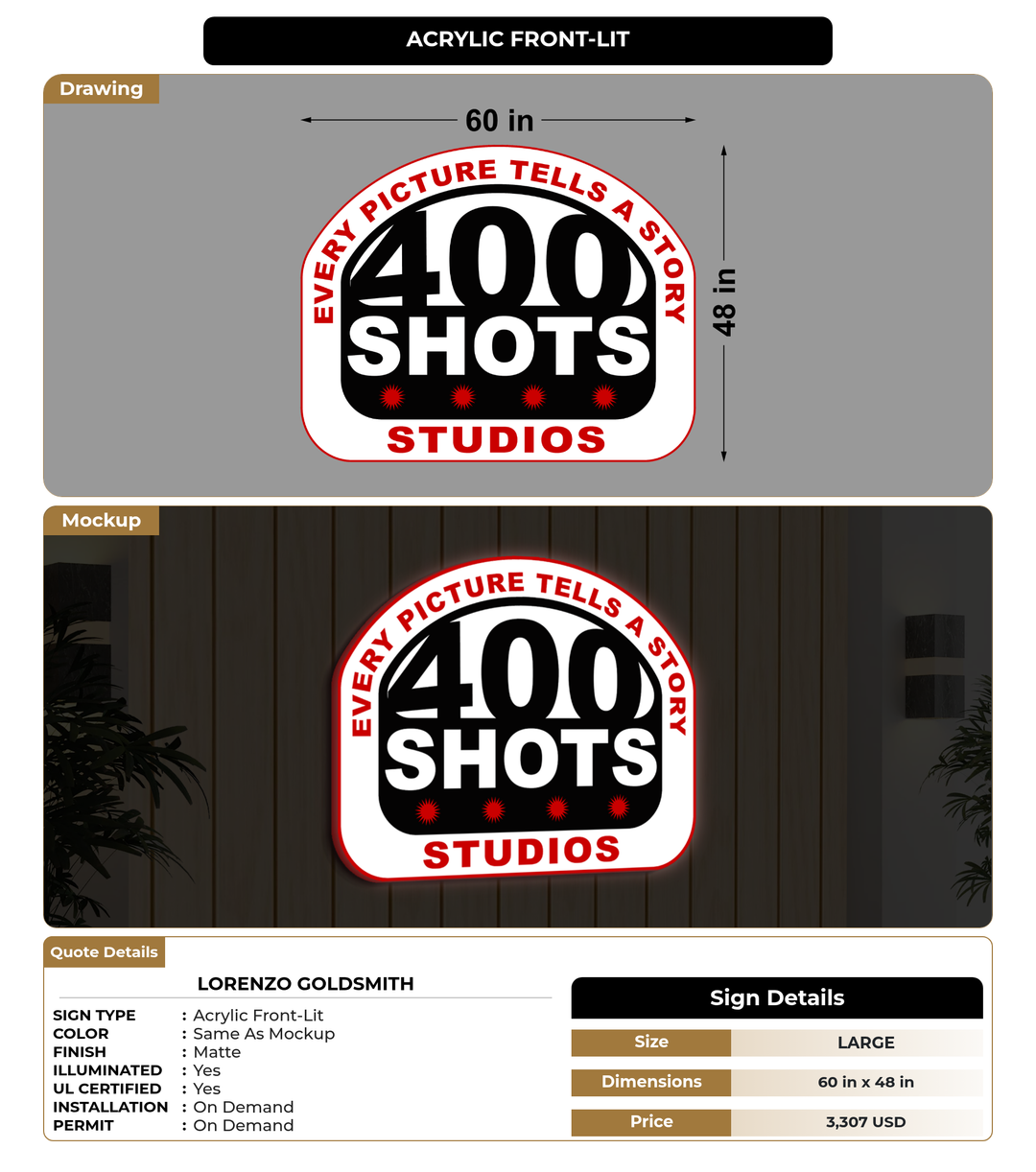CUSTOM MOCKUP SIGN FOR Lorenzo Goldsmith