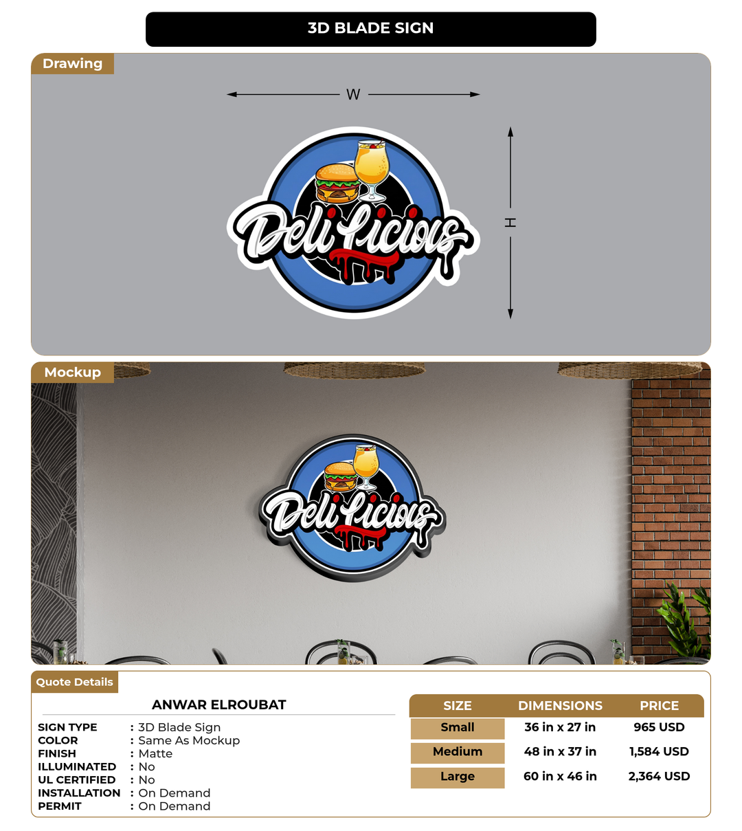 CUSTOM MOCKUP SIGN FOR Anwar Elroubat
