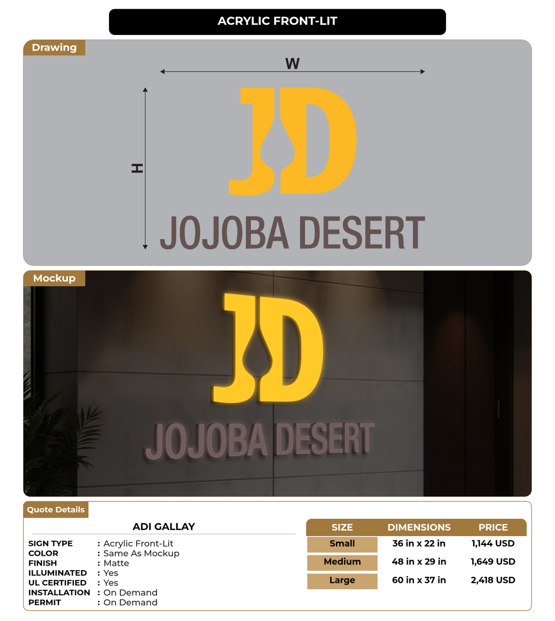 CUSTOM MOCKUP SIGN FOR Adi Gallay
