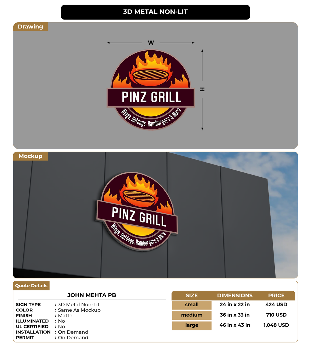 CUSTOM MOCKUP SIGN FOR john Mehta PB
