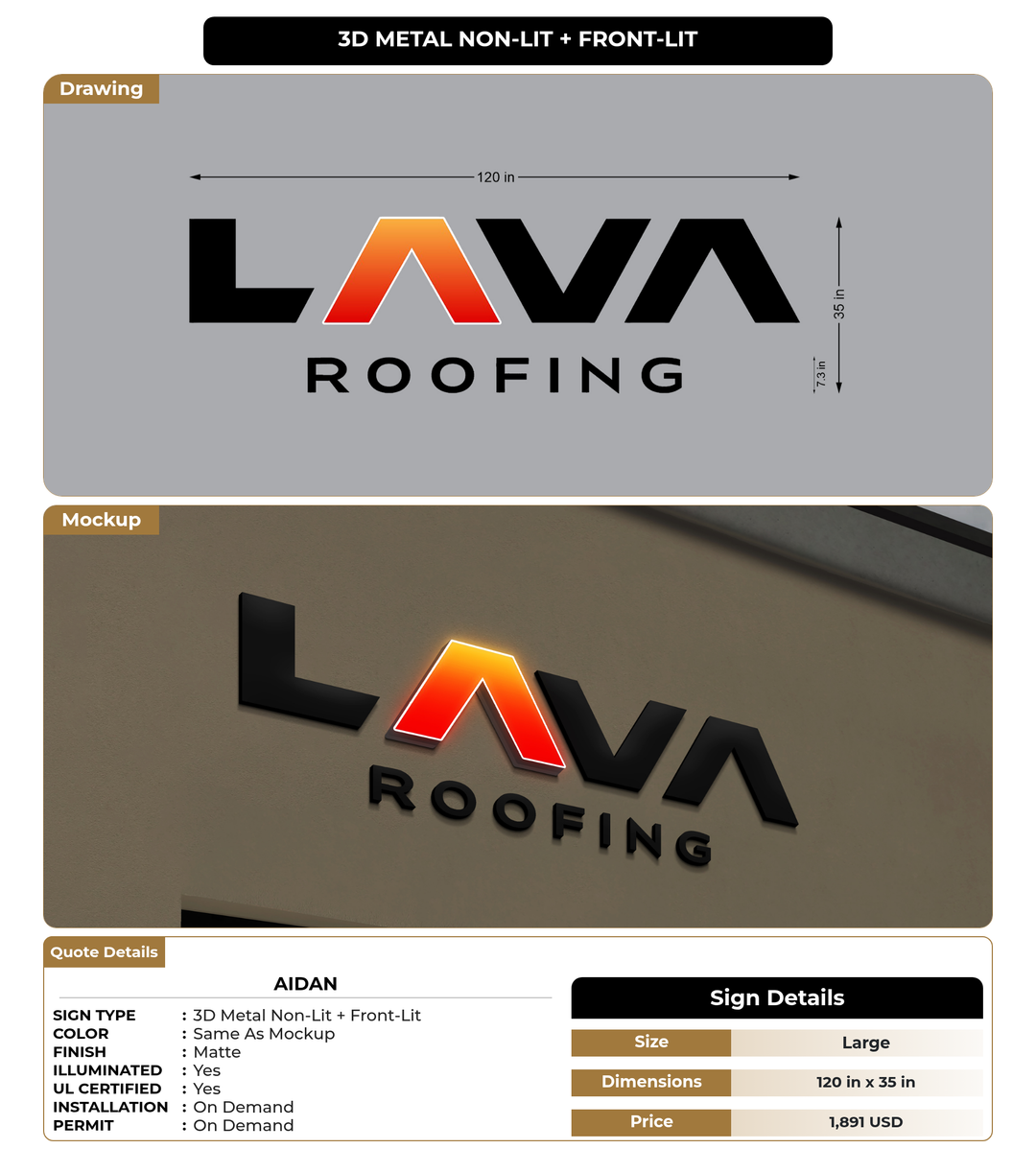 CUSTOM MOCKUP SIGN FOR aidan