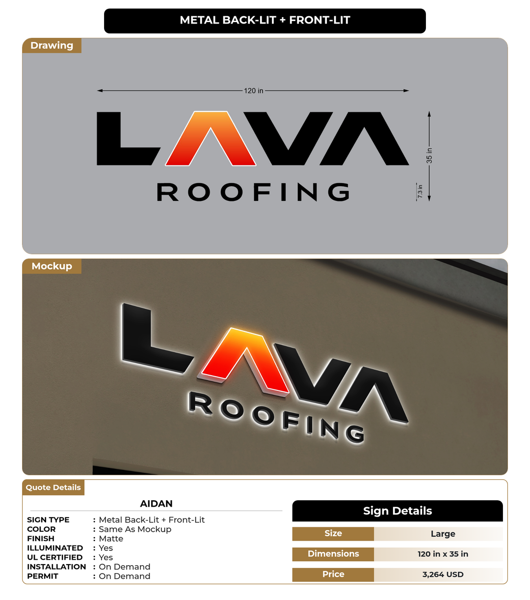 CUSTOM MOCKUP SIGN FOR aidan