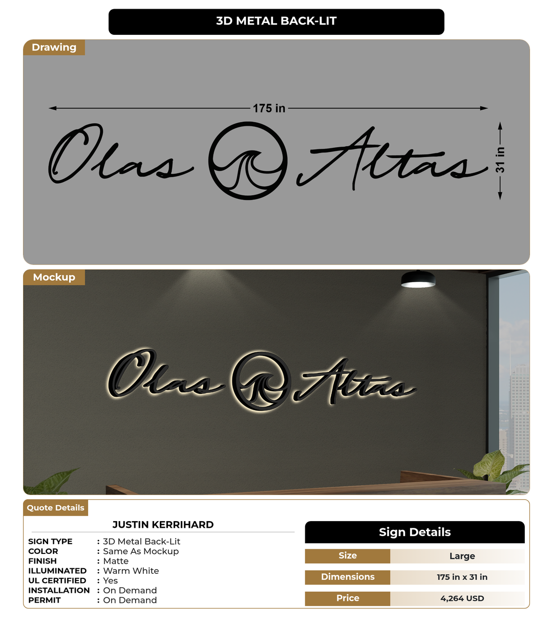 CUSTOM MOCKUP SIGN FOR Justin Kerrihard