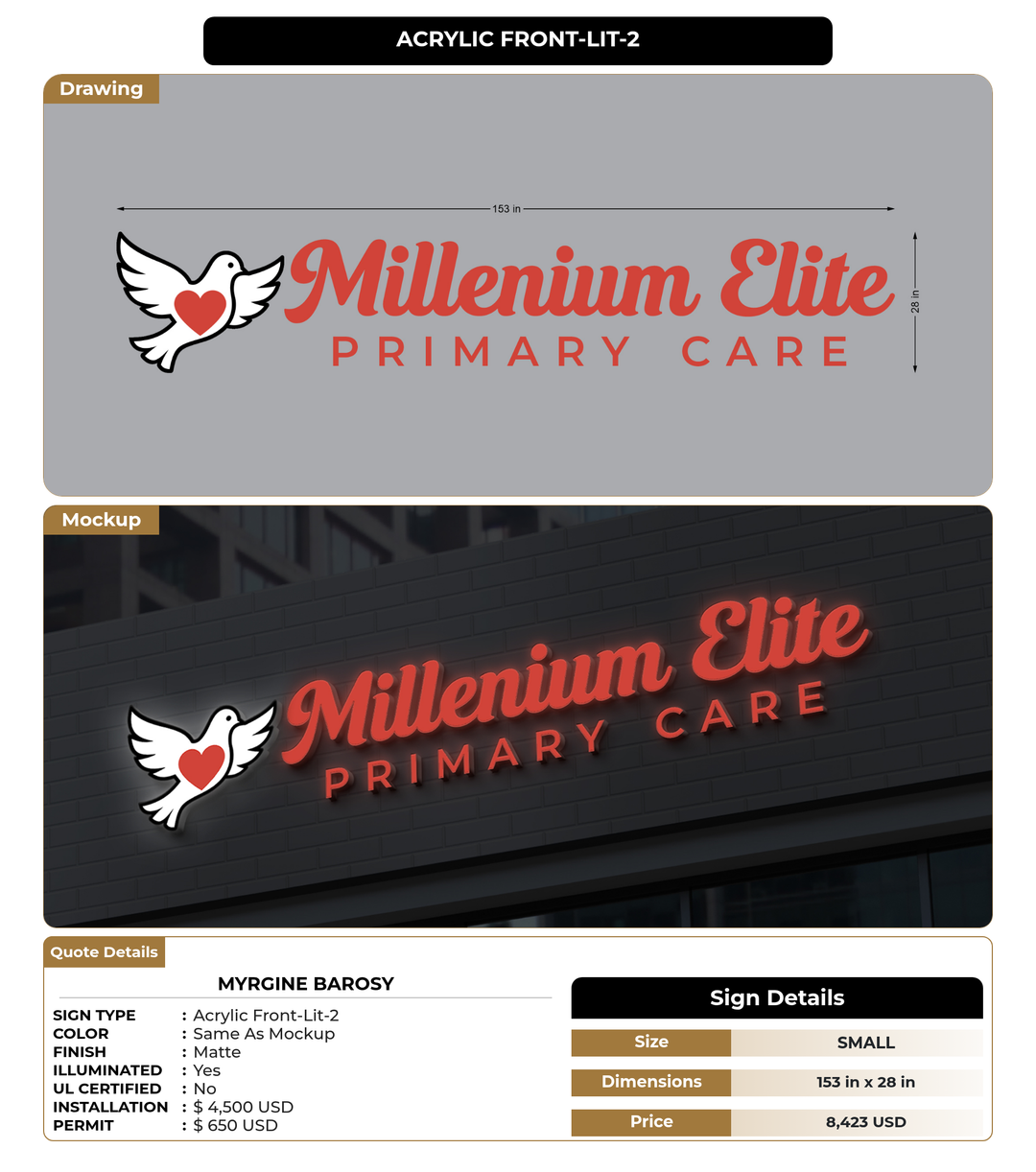CUSTOM MOCKUP SIGN FOR Myrgine Barosy