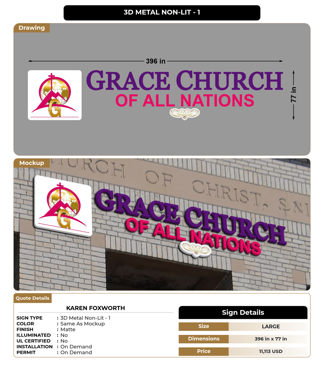 CUSTOM MOCKUP SIGN FOR Karen Foxworth