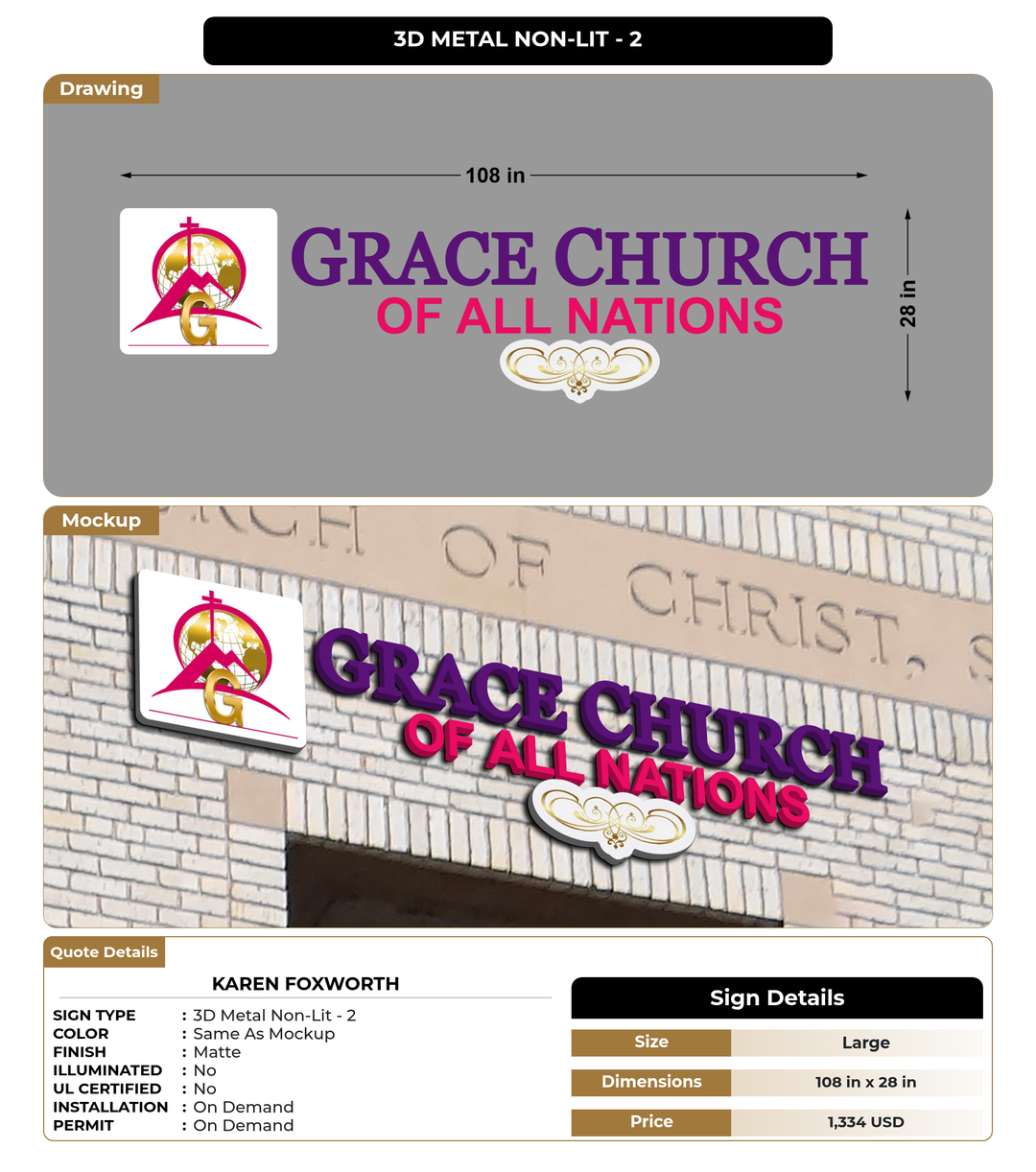 CUSTOM MOCKUP SIGN FOR Karen Foxworth