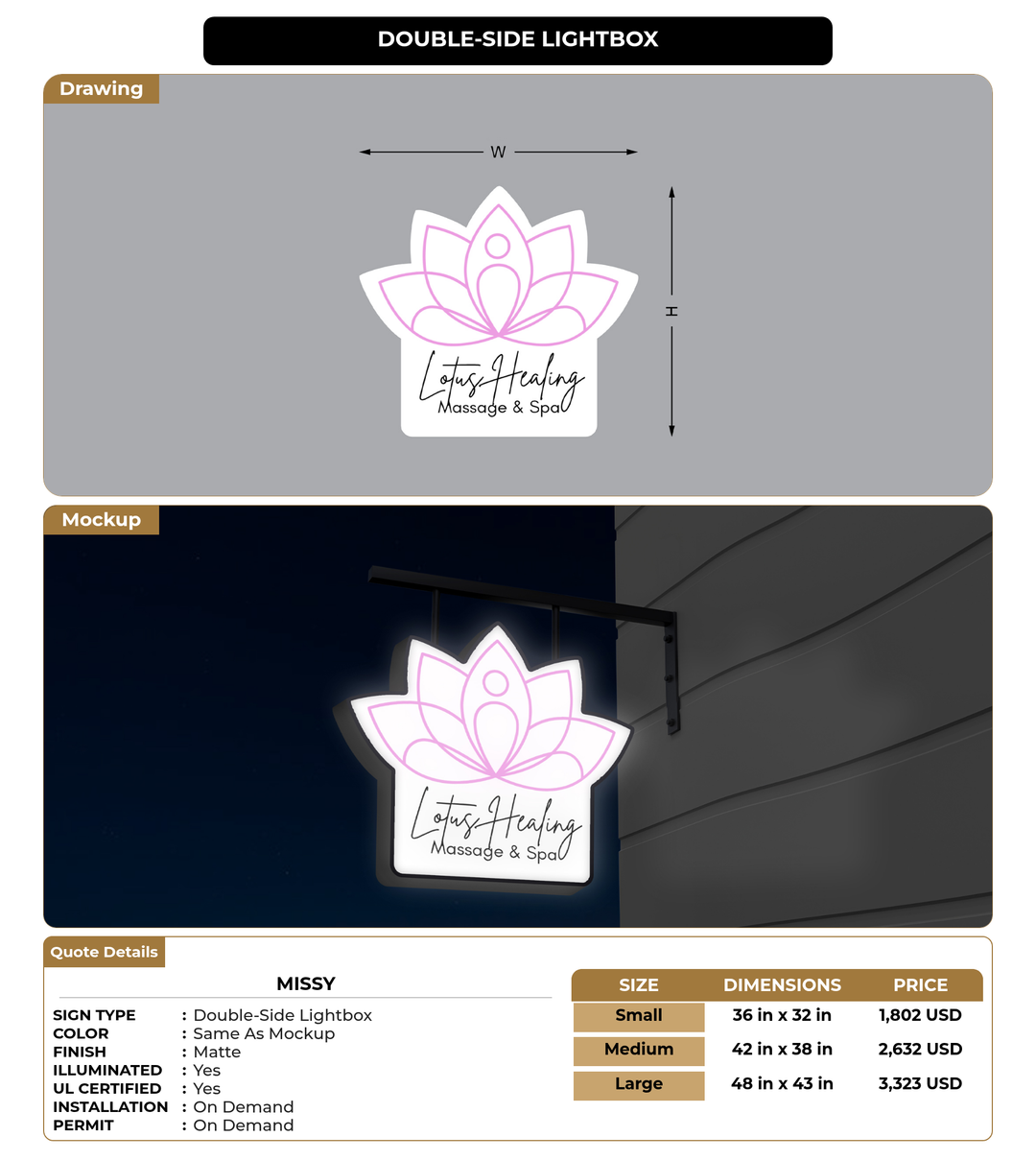 CUSTOM MOCKUP SIGN FOR Missy