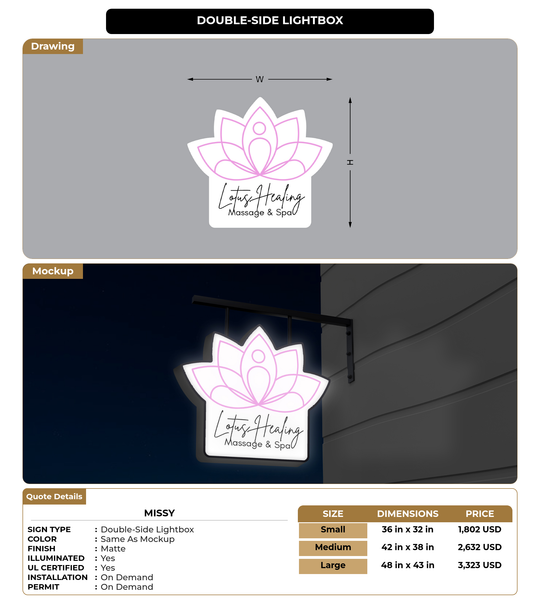 CUSTOM MOCKUP SIGN FOR Missy – Signize