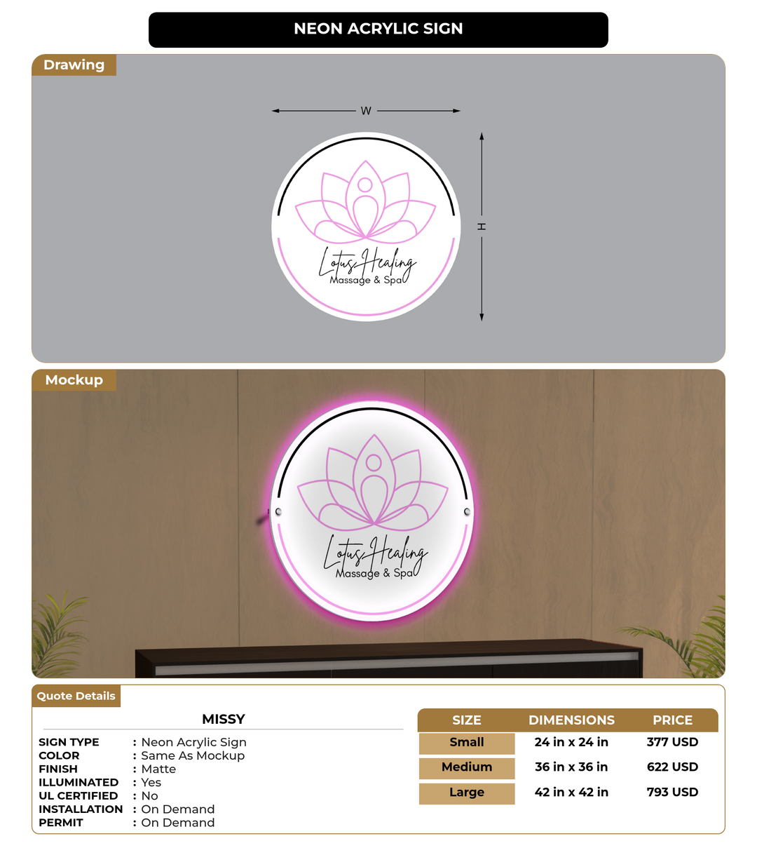 CUSTOM MOCKUP SIGN FOR Missy