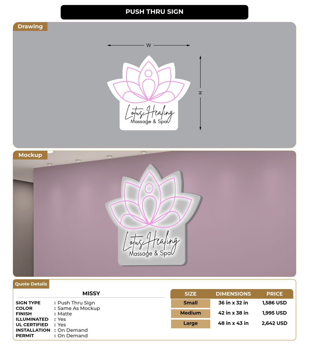 CUSTOM MOCKUP SIGN FOR Missy