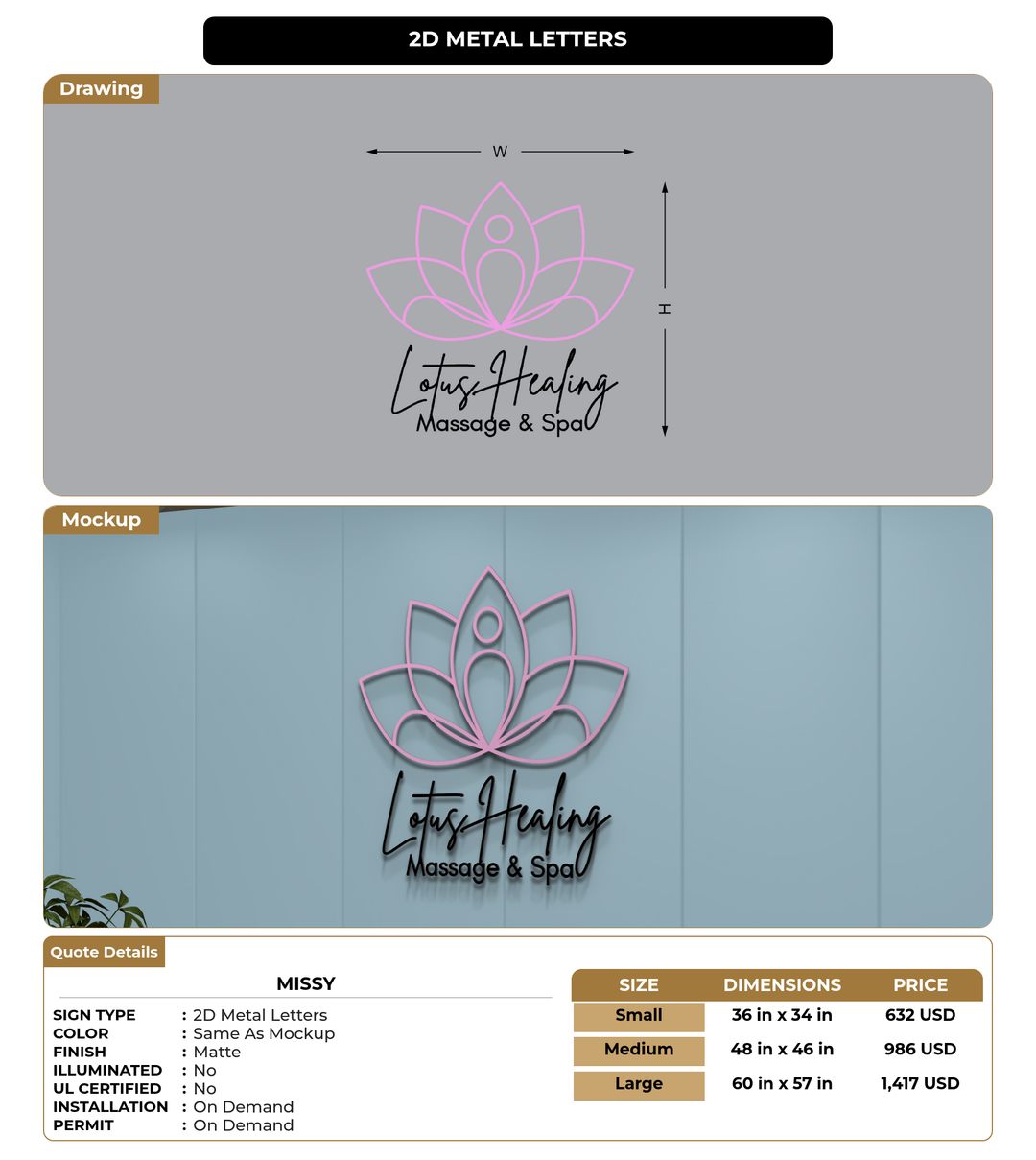 CUSTOM MOCKUP SIGN FOR Missy