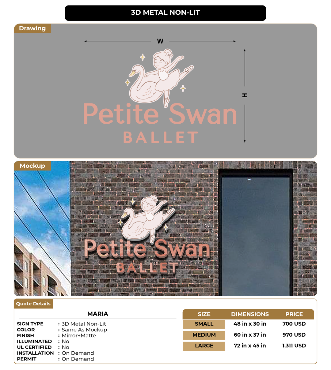 CUSTOM MOCKUP SIGN FOR Maria