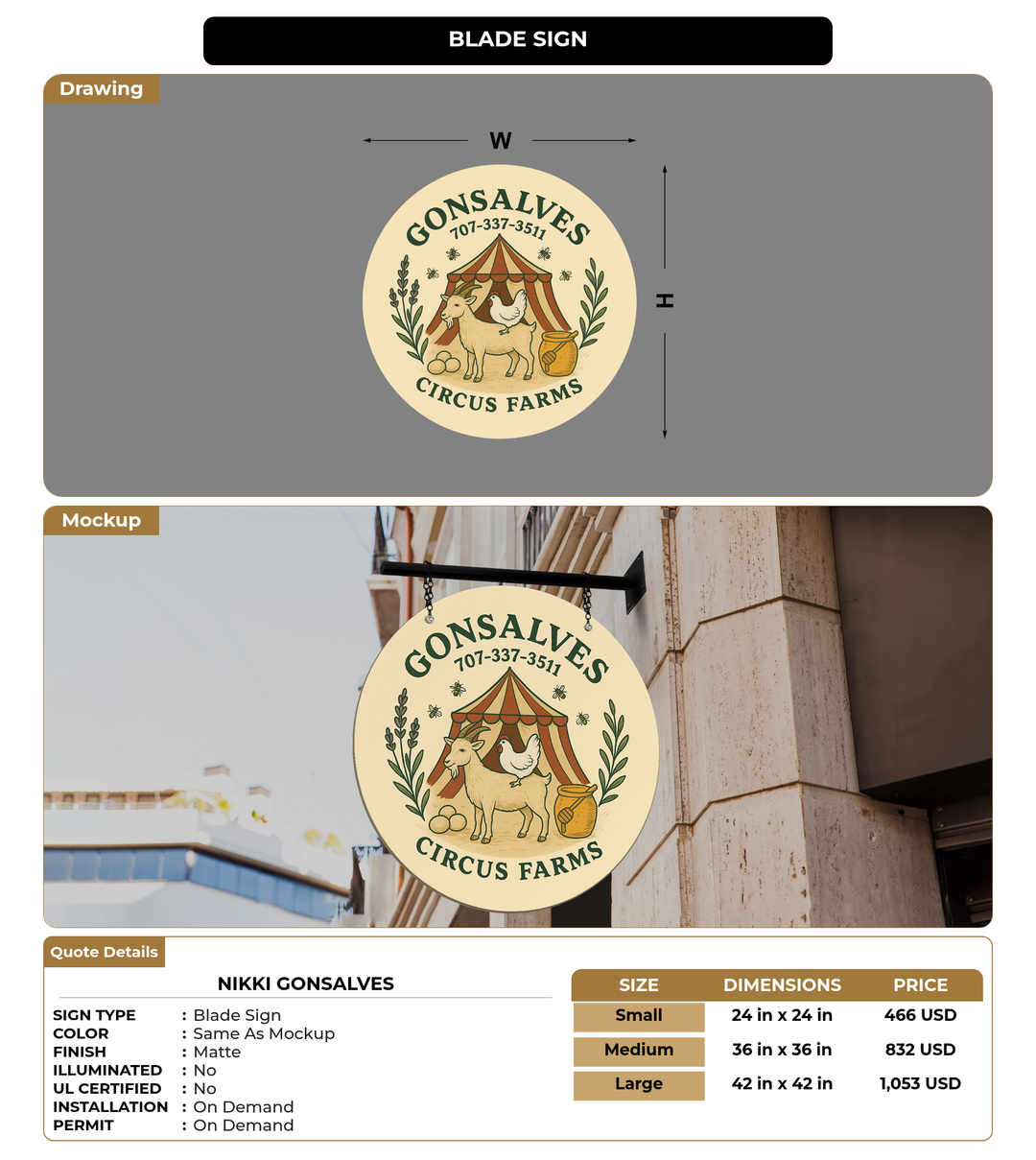 CUSTOM MOCKUP SIGN FOR Nikki Gonsalves