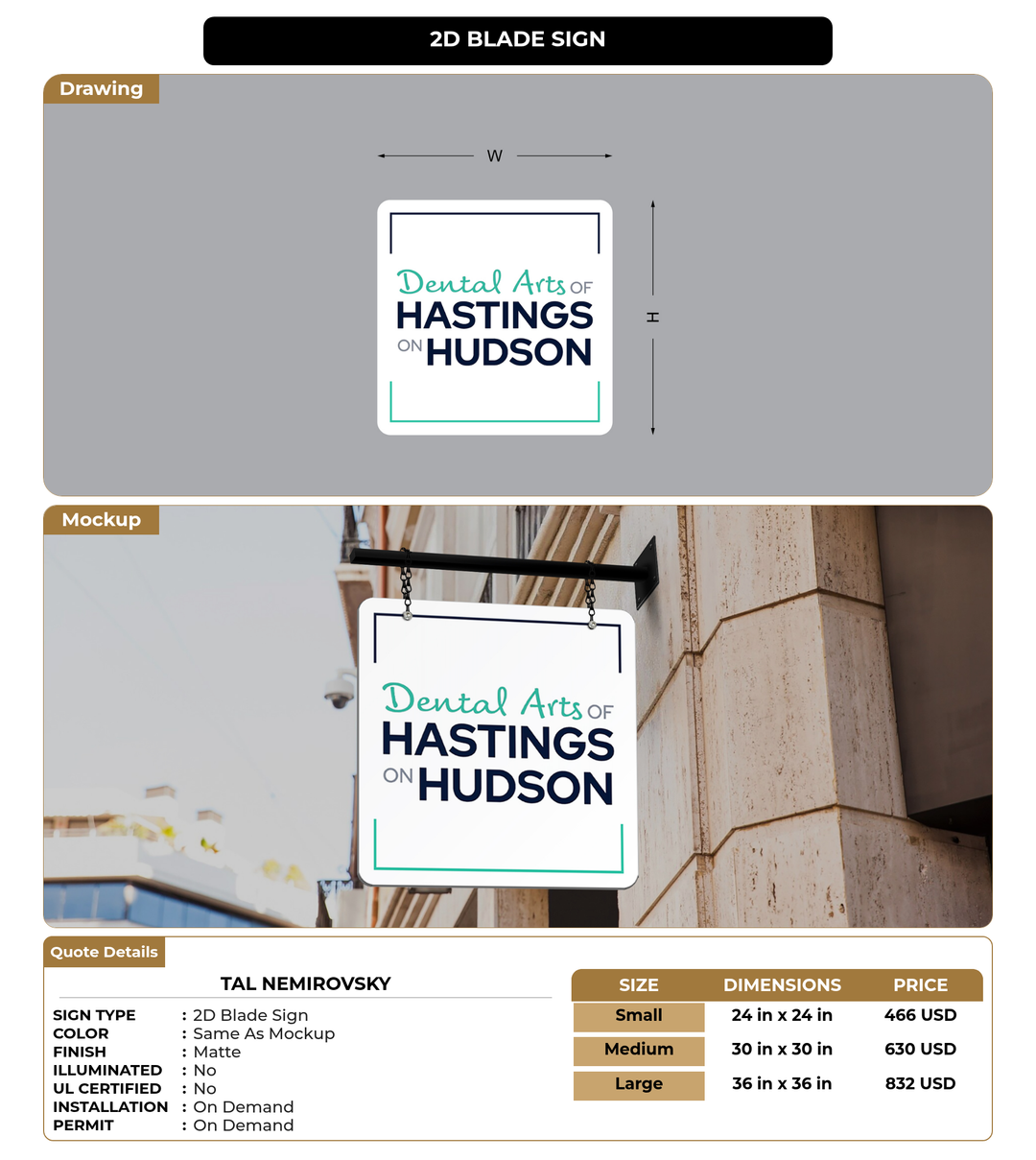 CUSTOM MOCKUP SIGN FOR Tal Nemirovsky