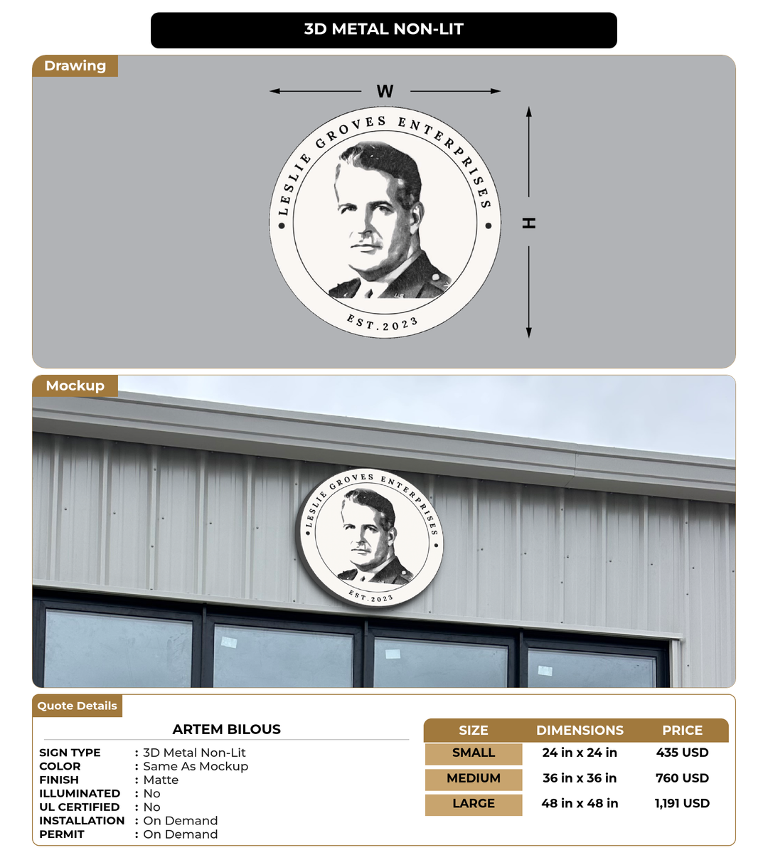 CUSTOM MOCKUP SIGN FOR Artem Bilous