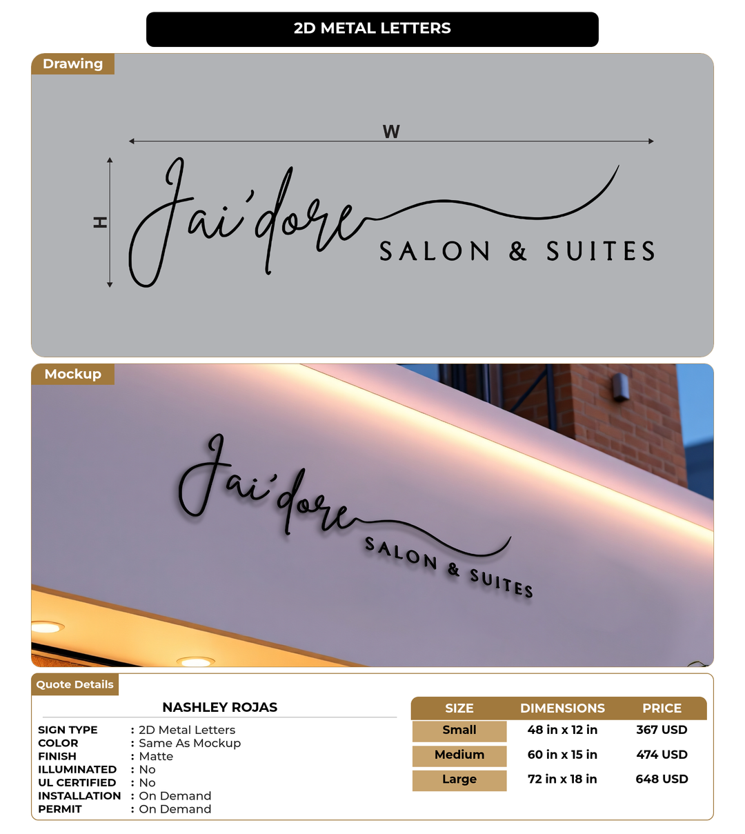 CUSTOM MOCKUP SIGN FOR Nashley  Rojas