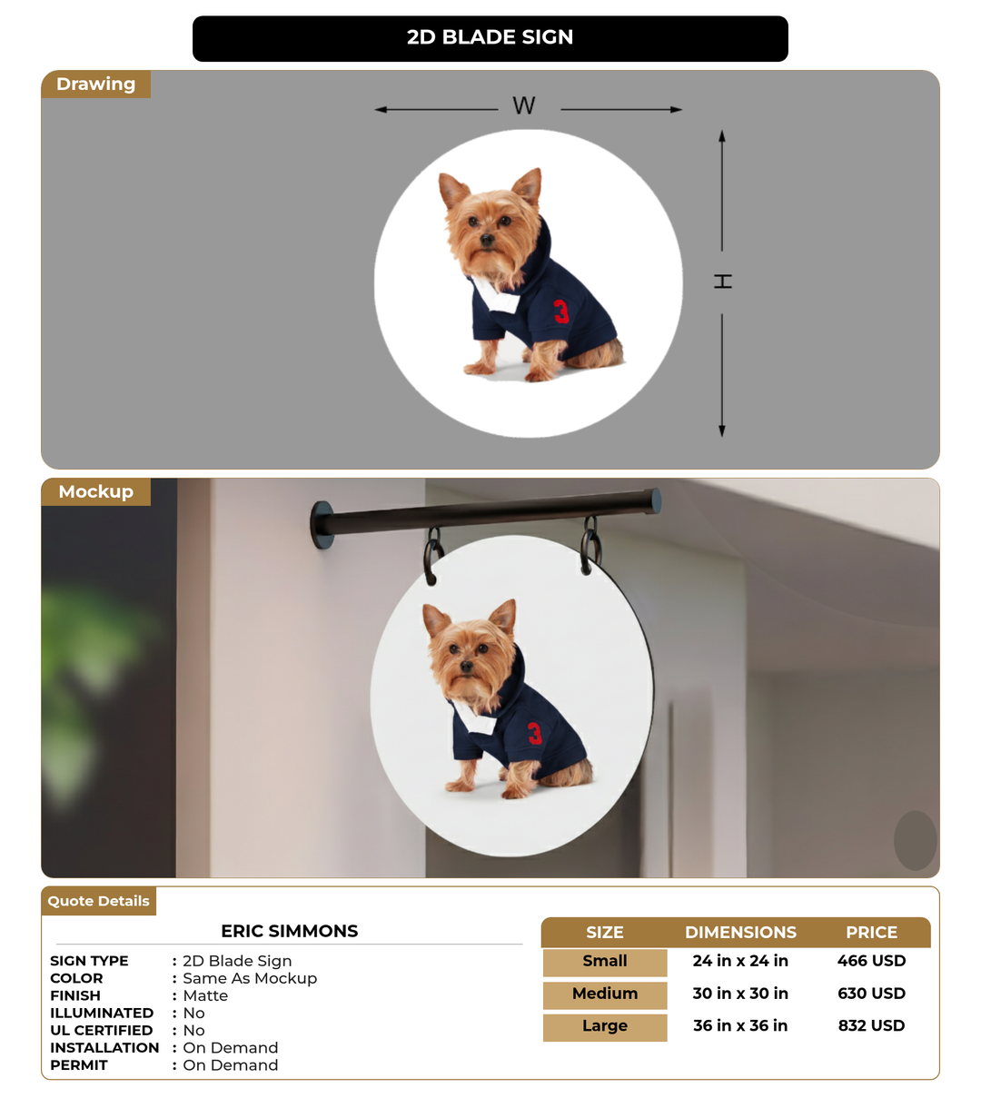 CUSTOM MOCKUP SIGN FOR Eric Simmons