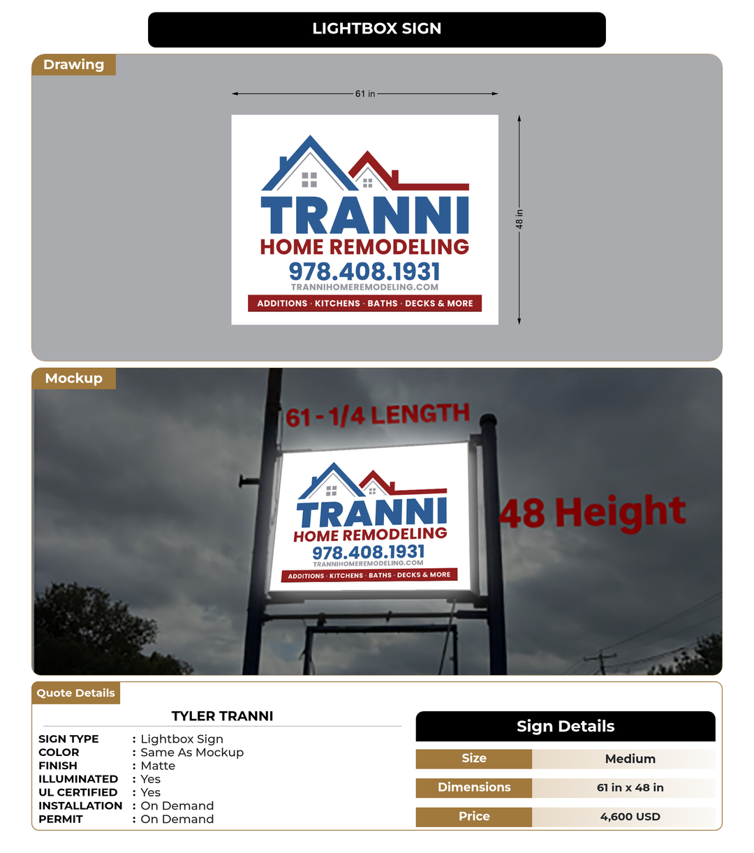 CUSTOM MOCKUP SIGN FOR Tyler Tranni
