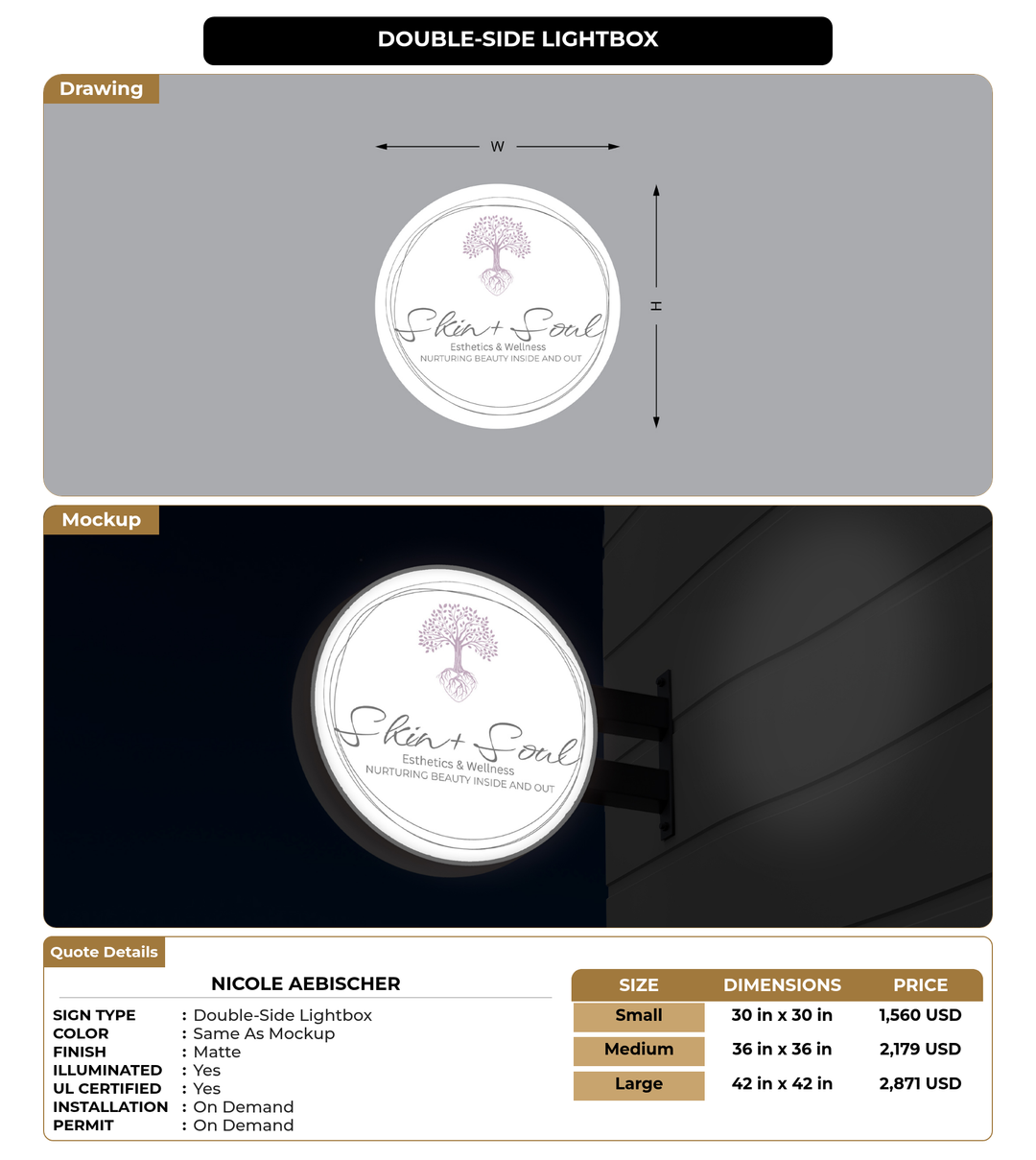 CUSTOM MOCKUP SIGN FOR Nicole Aebischer
