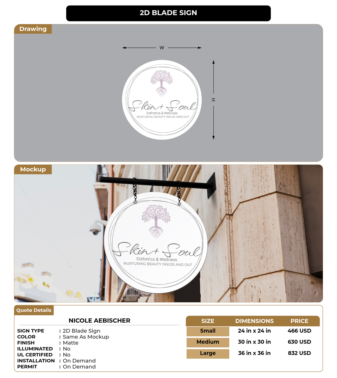 CUSTOM MOCKUP SIGN FOR Nicole Aebischer