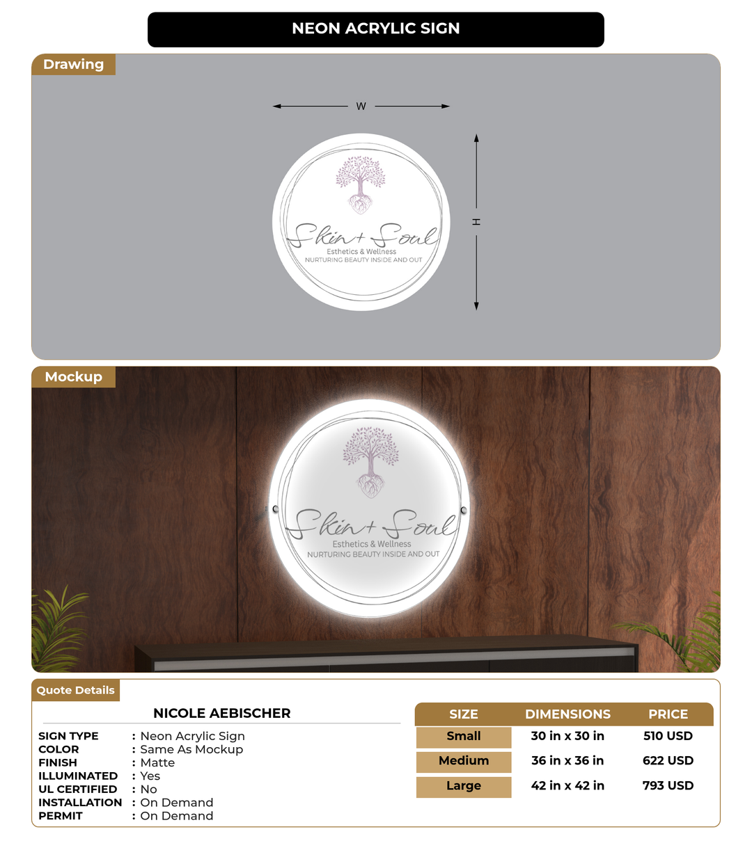CUSTOM MOCKUP SIGN FOR Nicole Aebischer