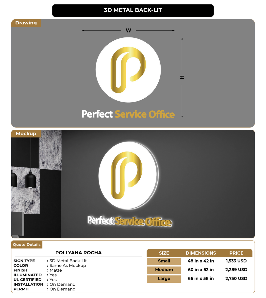 CUSTOM MOCKUP SIGN FOR Pollyana Rocha