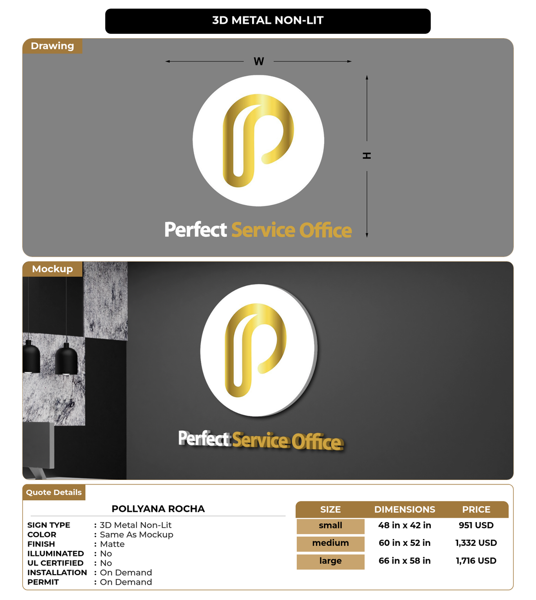 CUSTOM MOCKUP SIGN FOR Pollyana Rocha