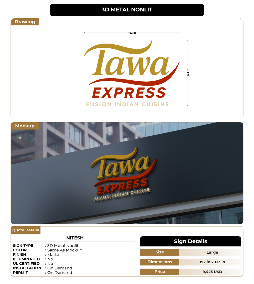 CUSTOM MOCKUP SIGN FOR Nitesh