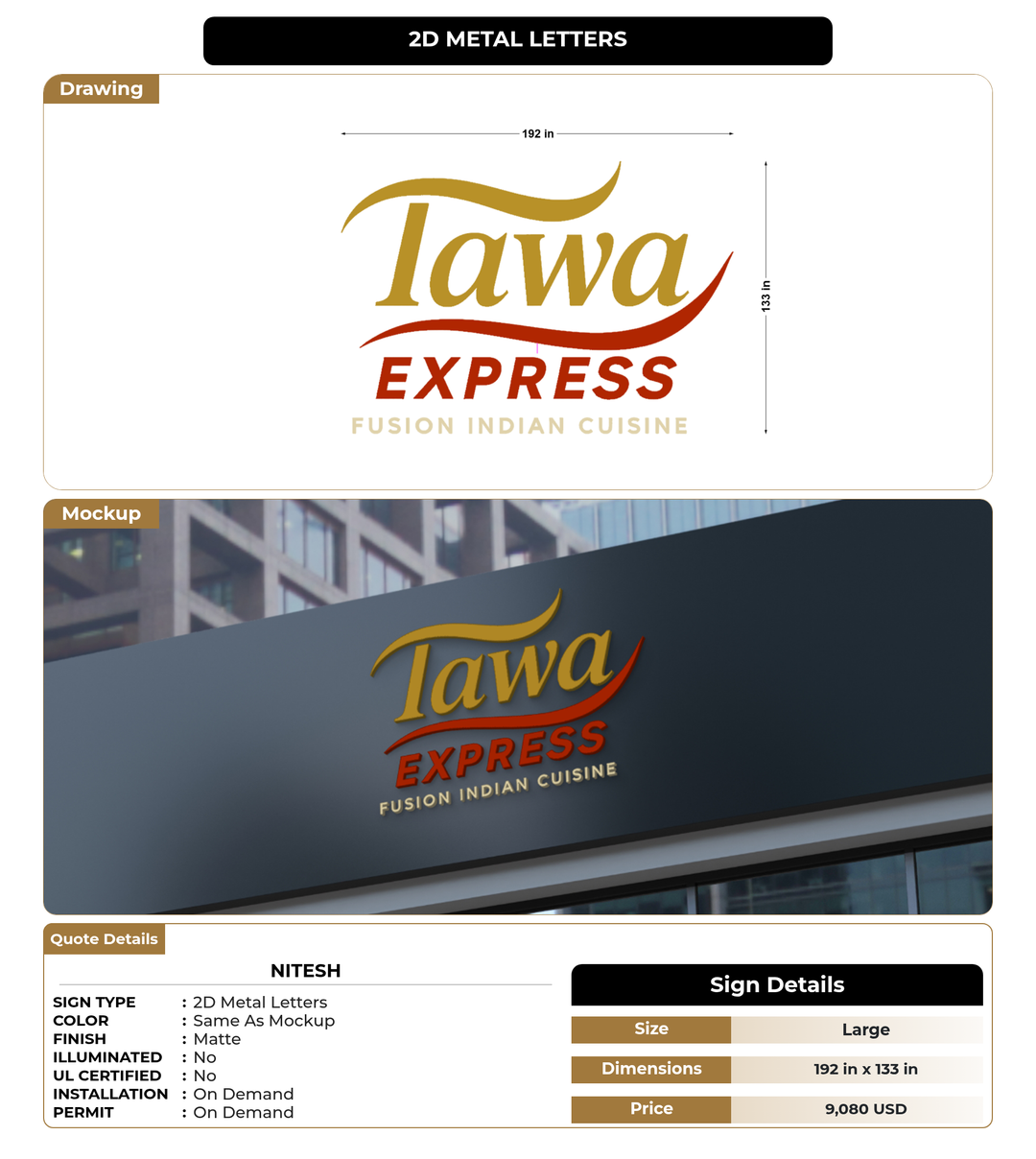 CUSTOM MOCKUP SIGN FOR Nitesh