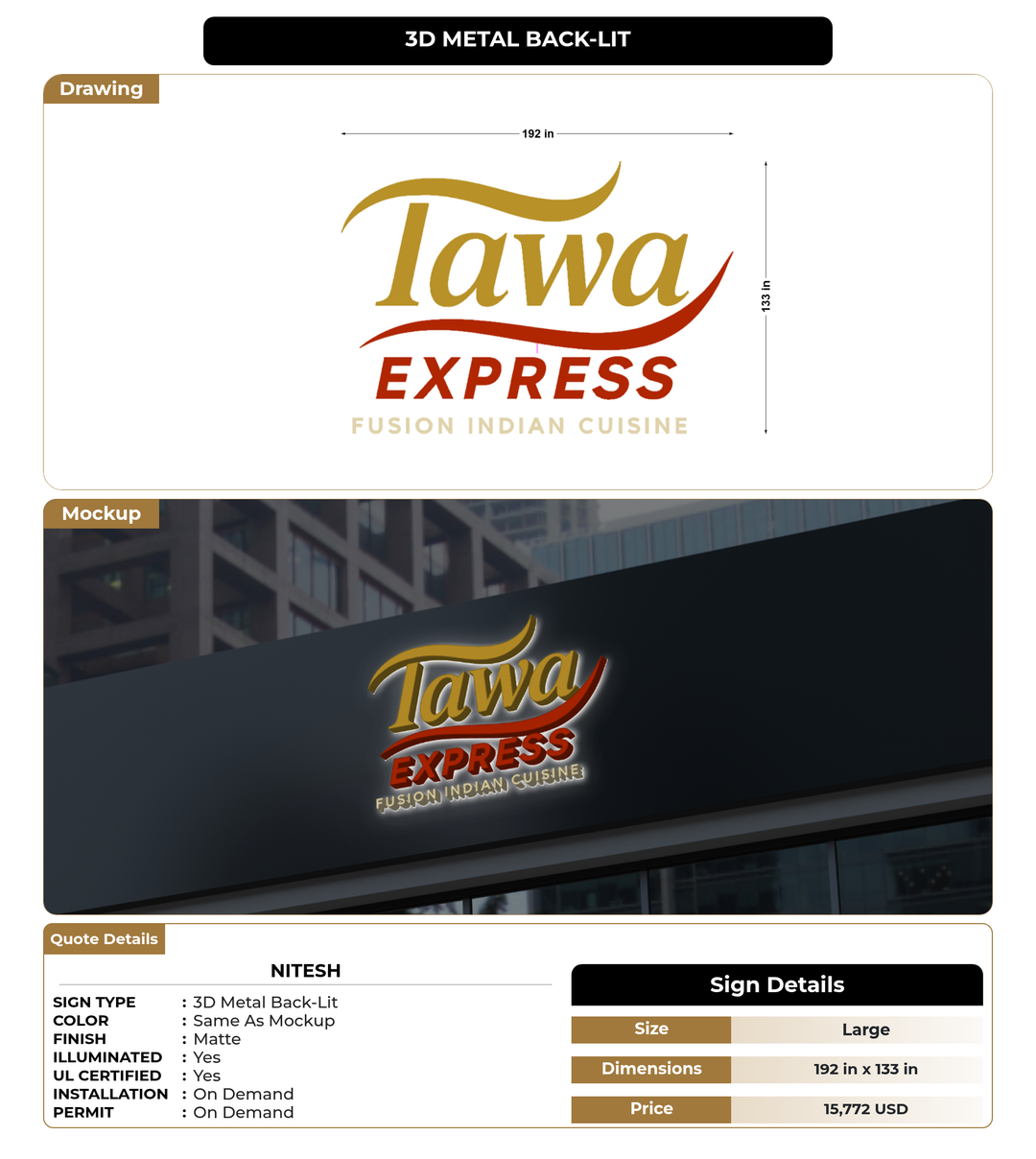 CUSTOM MOCKUP SIGN FOR Nitesh