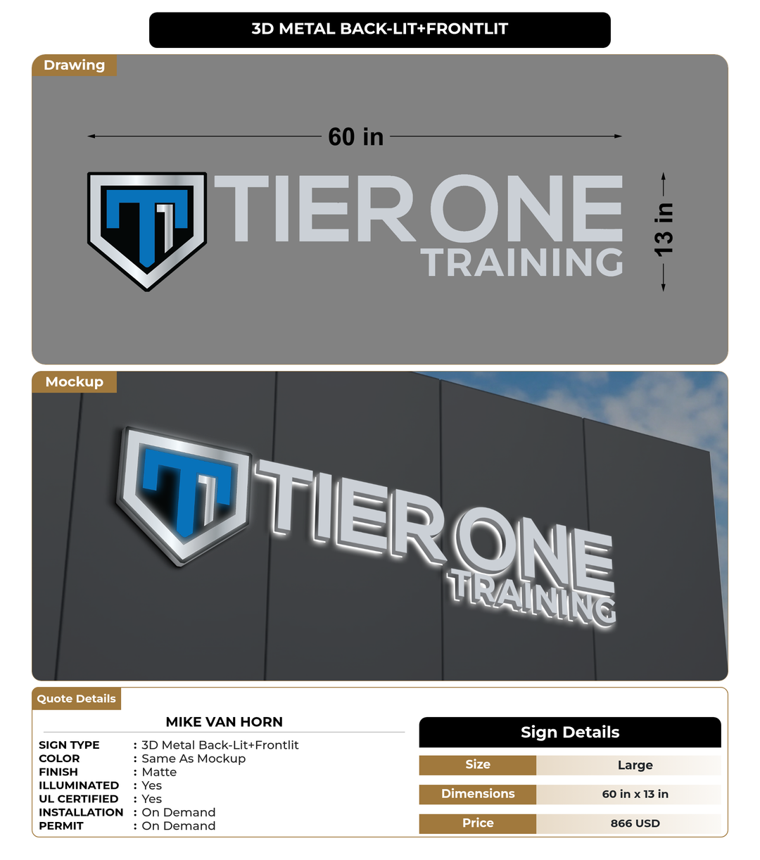 CUSTOM MOCKUP SIGN FOR Mike Van Horn