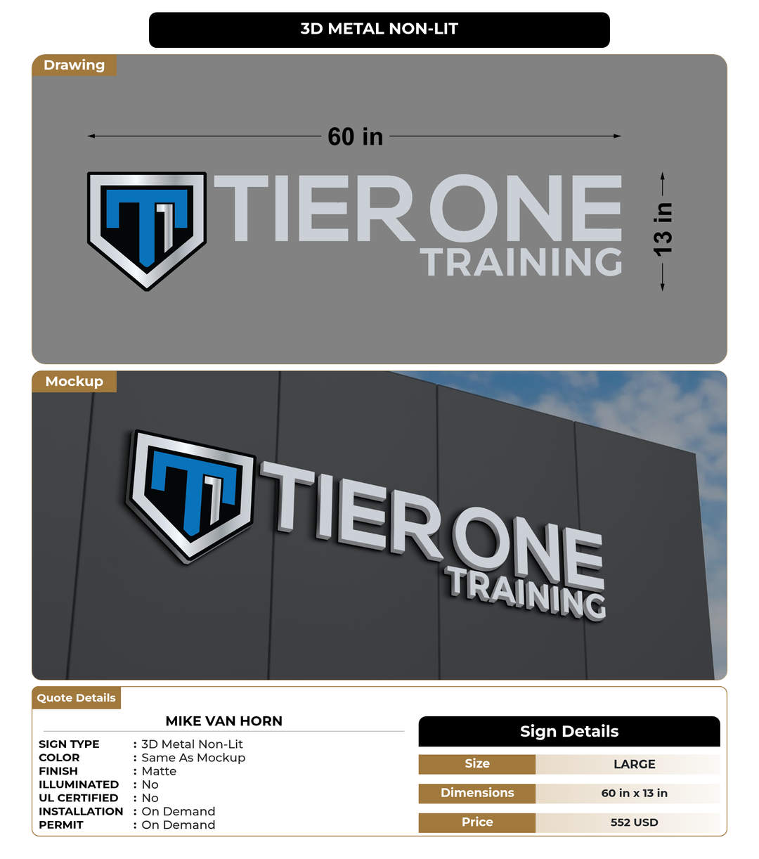 CUSTOM MOCKUP SIGN FOR Mike Van Horn
