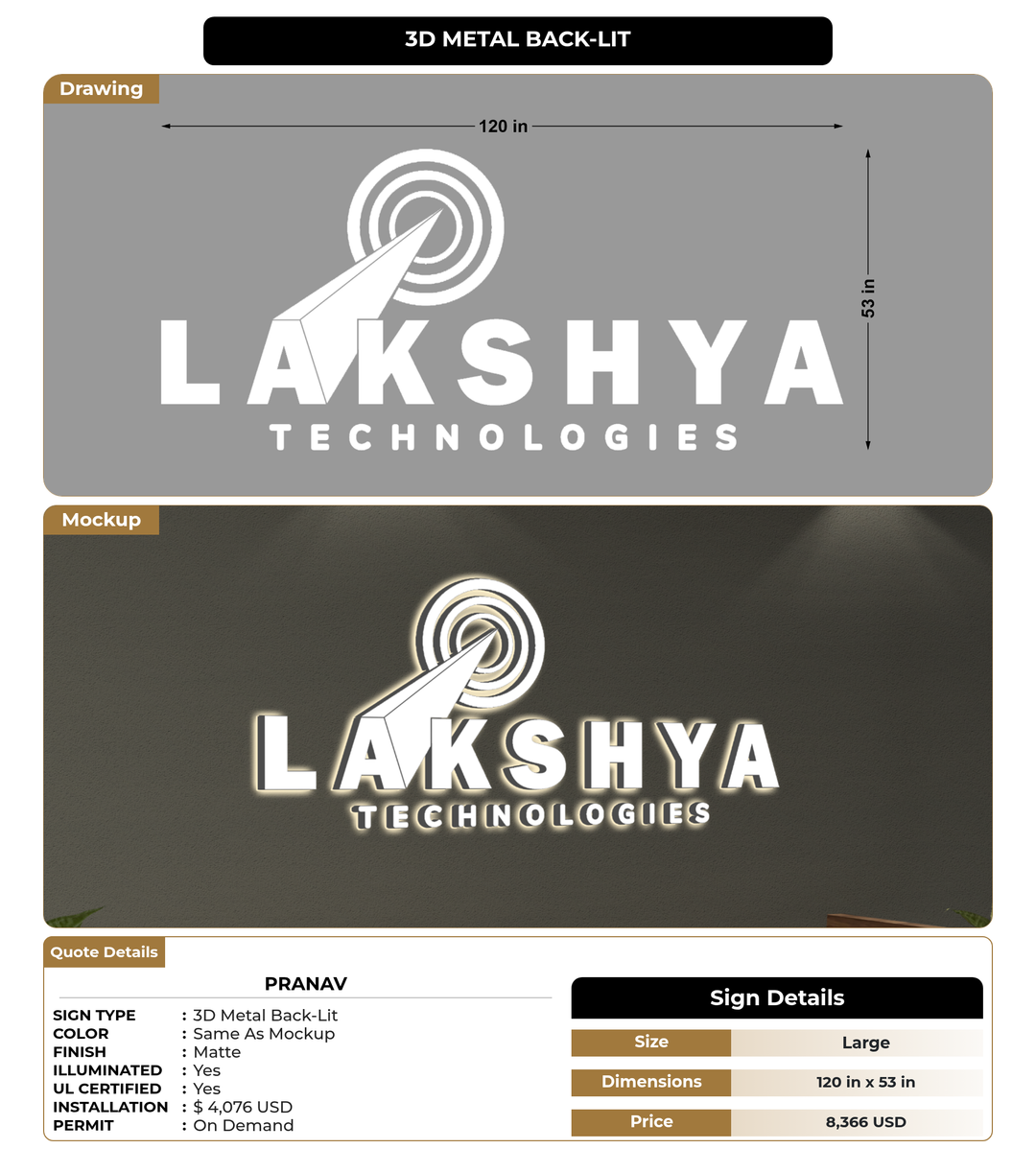 CUSTOM MOCKUP SIGN FOR Pranav
