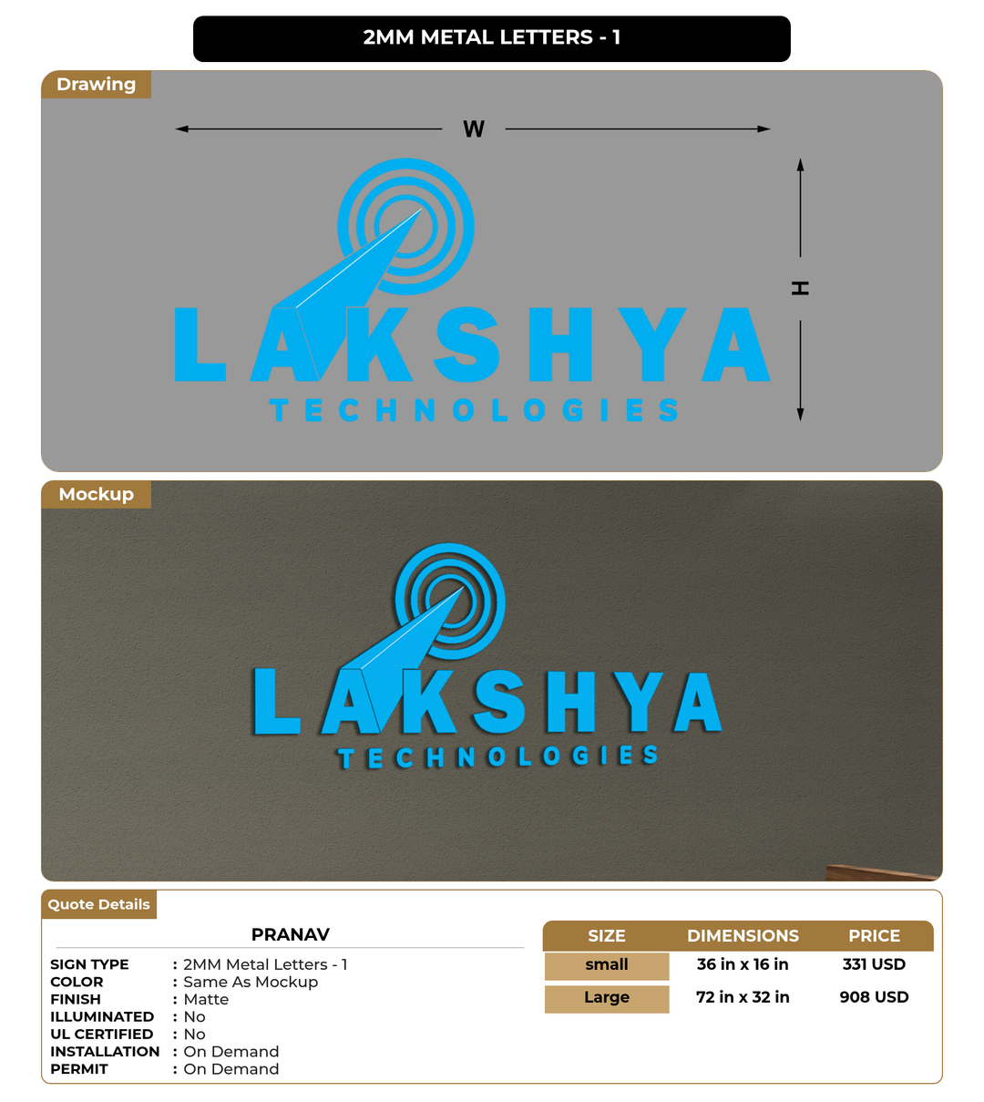 CUSTOM MOCKUP SIGN FOR Pranav