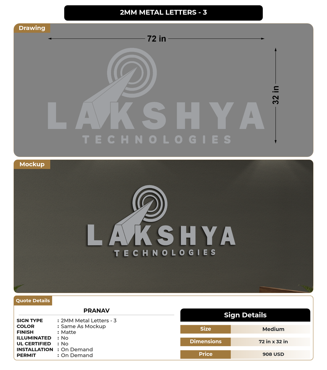 CUSTOM MOCKUP SIGN FOR Pranav