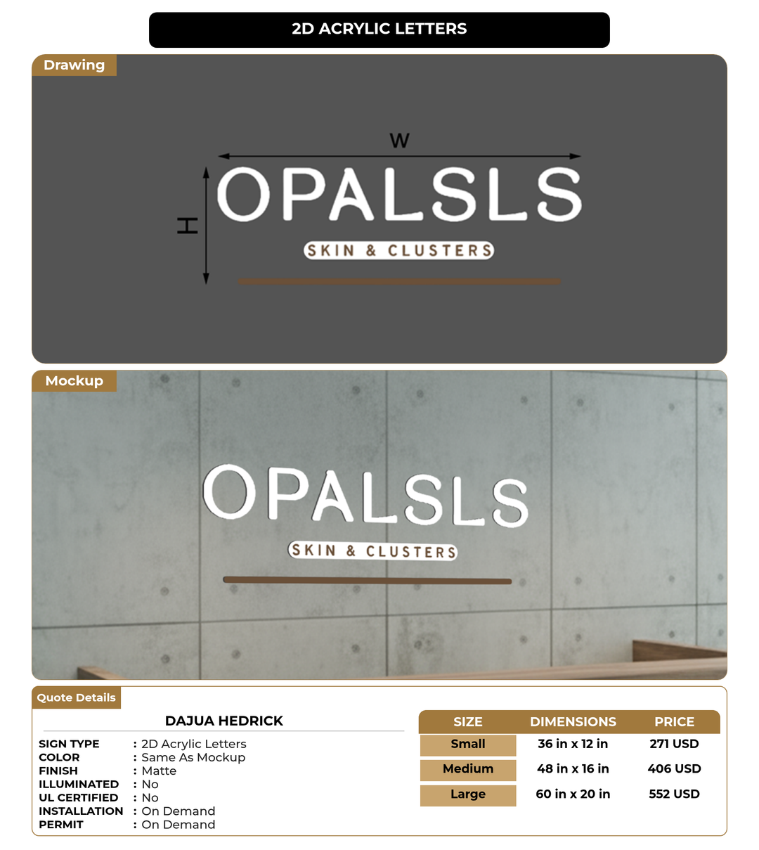 CUSTOM MOCKUP SIGN FOR Dajua Hedrick