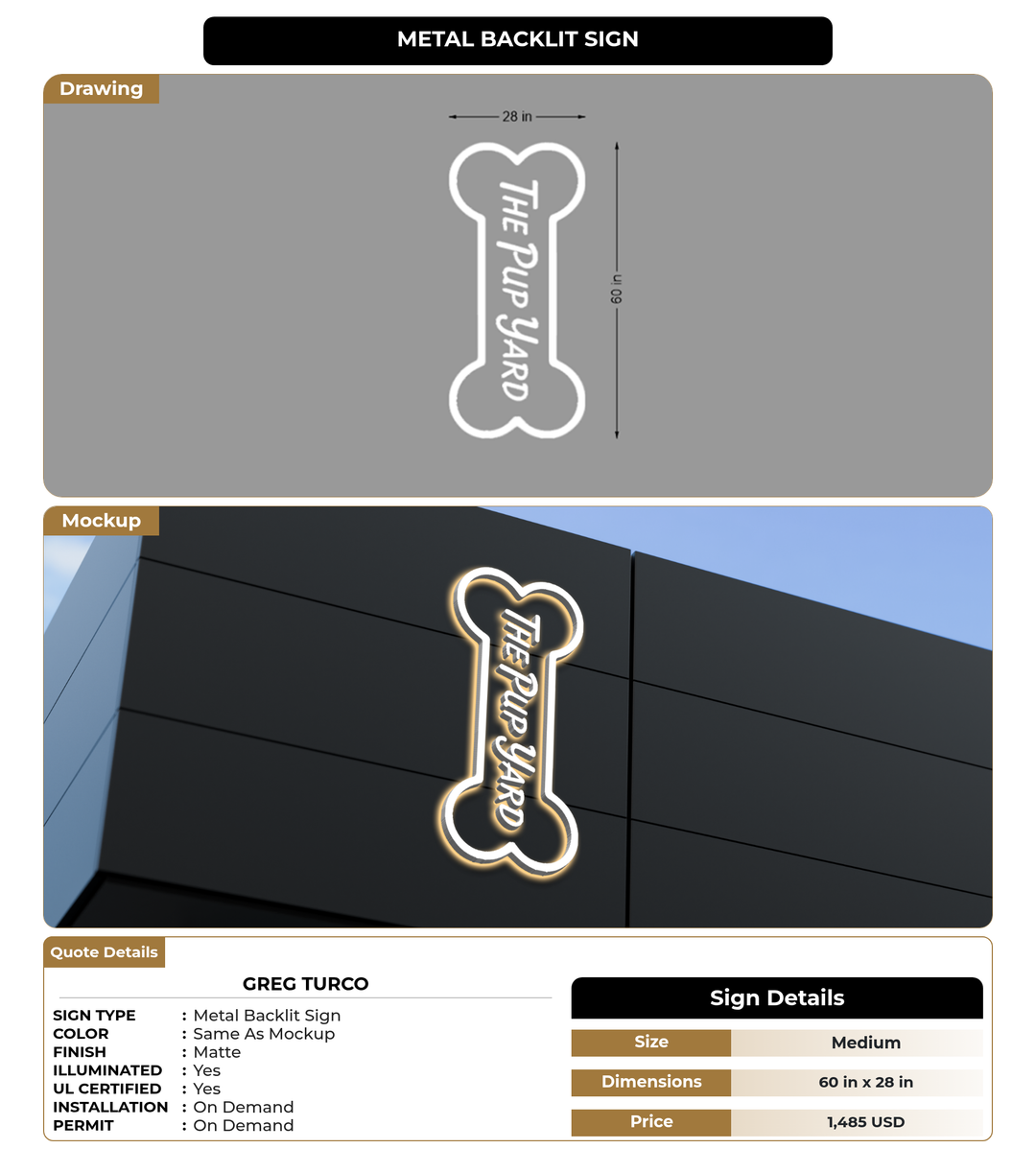 CUSTOM MOCKUP SIGN FOR Greg Turco