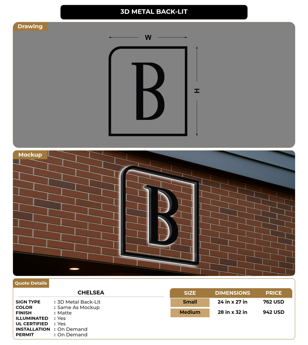 CUSTOM MOCKUP SIGN FOR CHELSEA