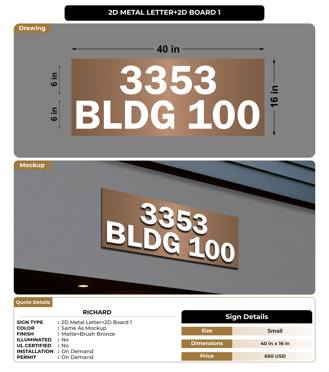 CUSTOM MOCKUP SIGN FOR Richard
