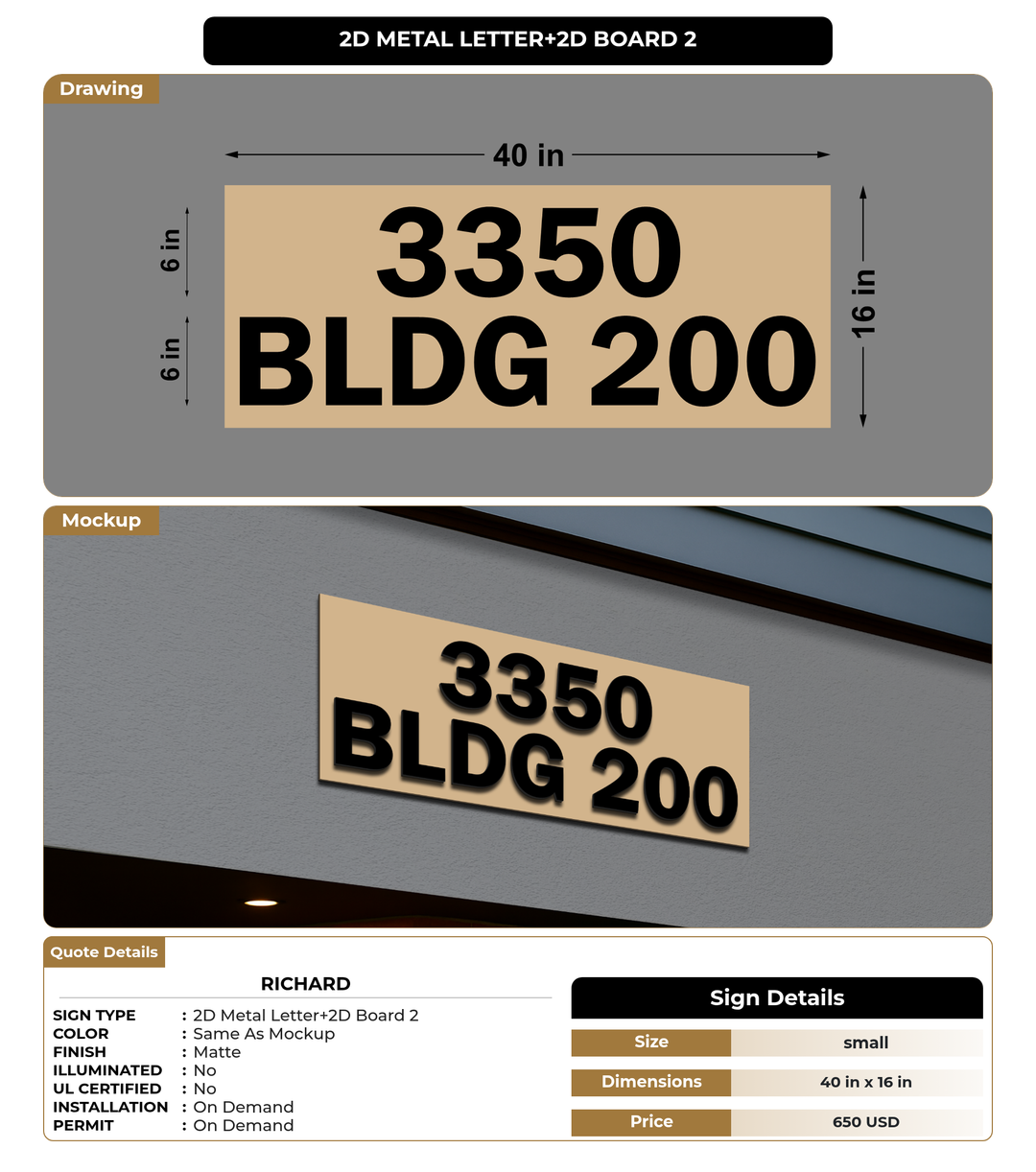 CUSTOM MOCKUP SIGN FOR Richard