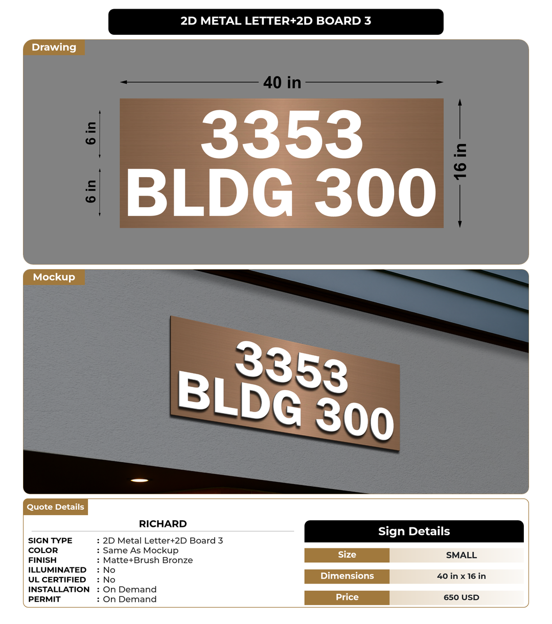 CUSTOM MOCKUP SIGN FOR Richard